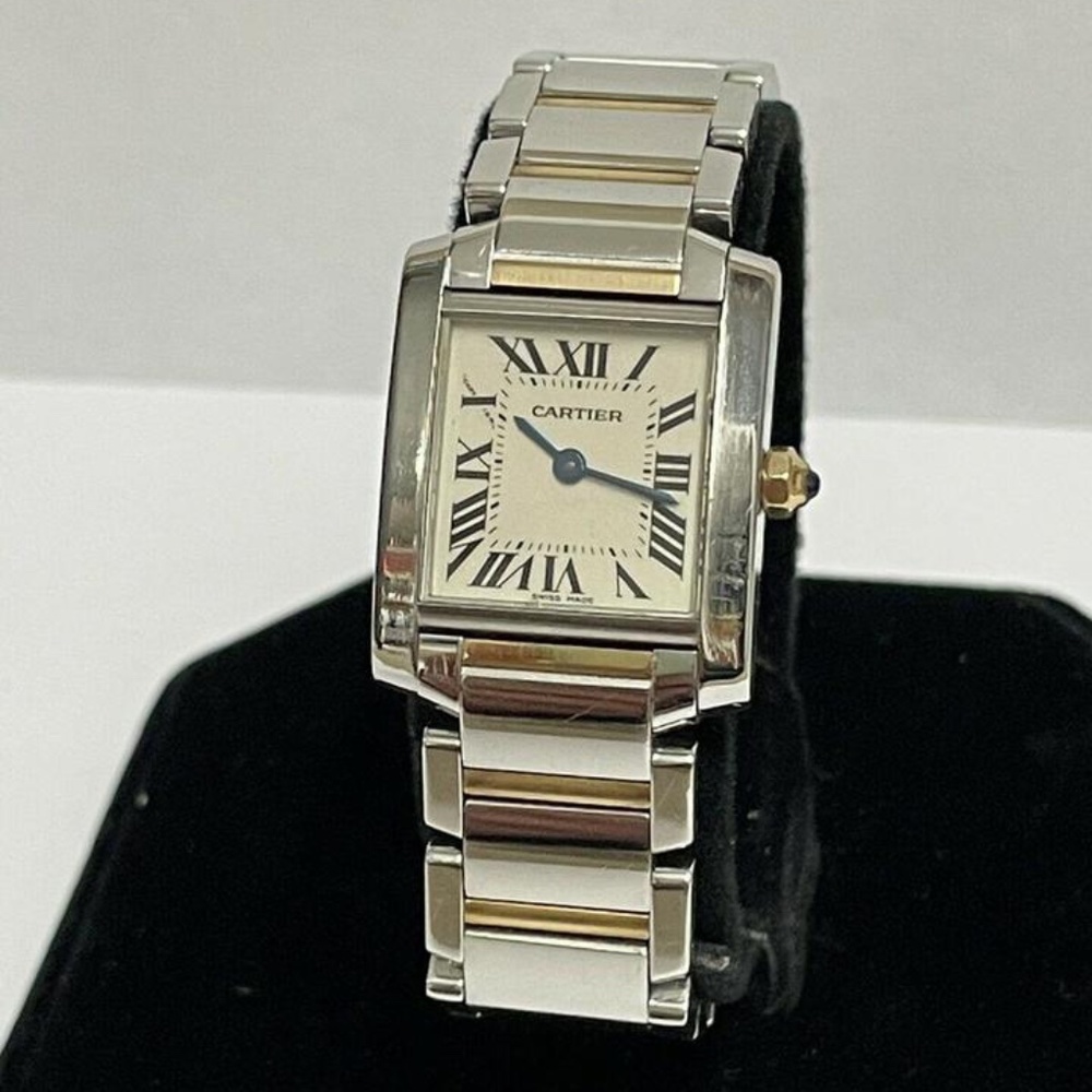 Cartier Tank Francaise Two Toned Steel And Gold Watch